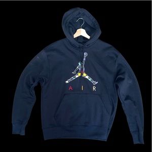 Nike Jordan AJ3 Graphic Jumpman Fleece Hoodie DD5244-010 Mens